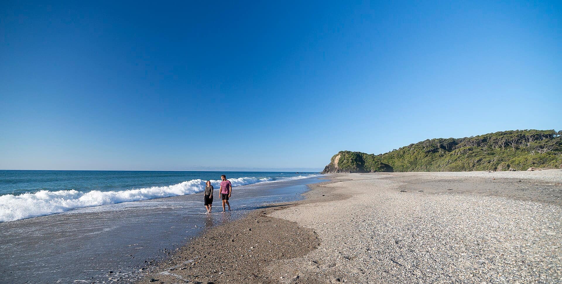 Haast, New Zealand: Ship Creek on the West Coast of New Zealand, 20 km north of Haast. Noted for its ancient kahikatea swamp forest; a walk through the forest leads to Monro Beach.