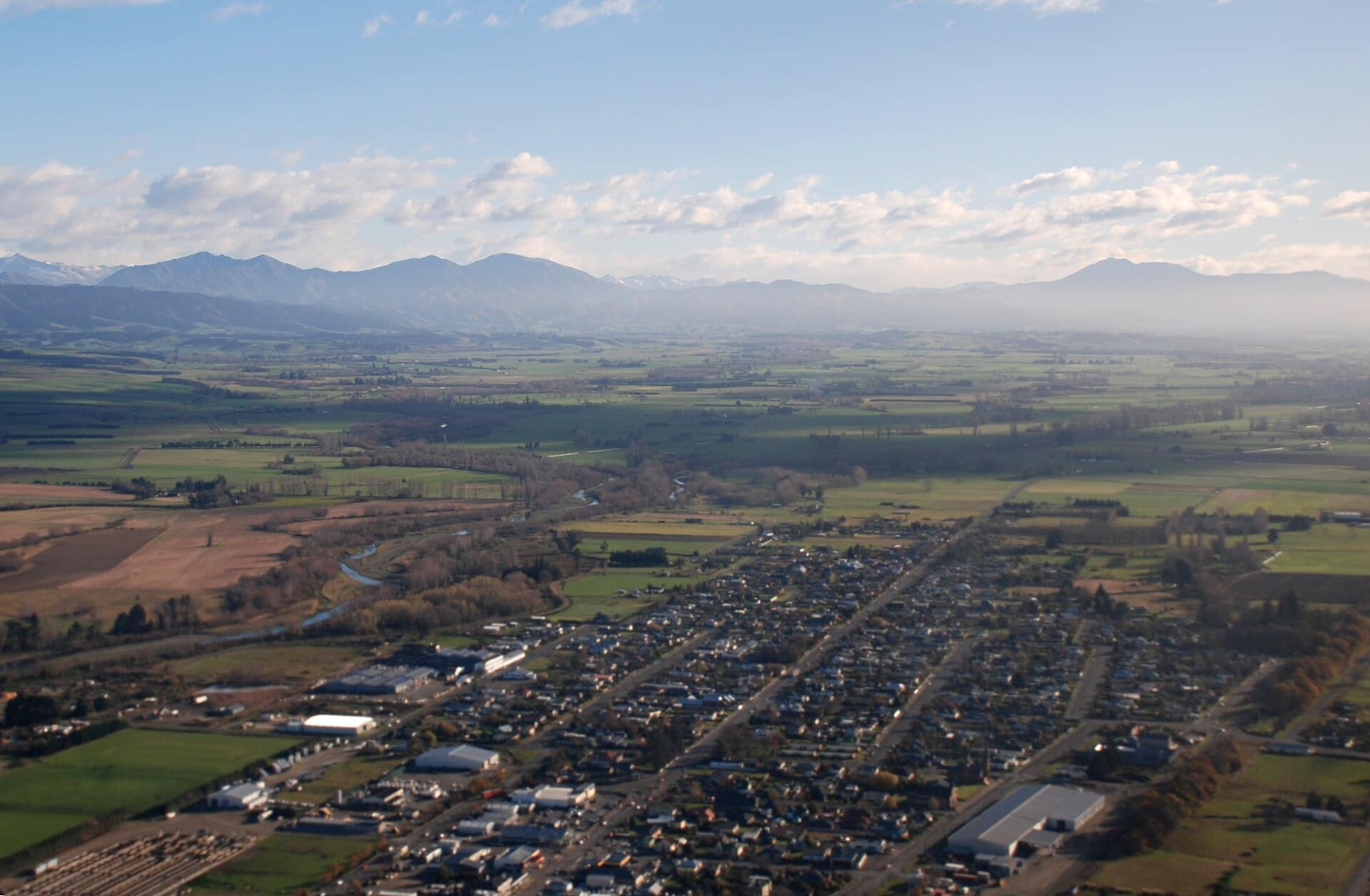 Temuka, New Zealand: Temuka. En route Wellington to Timaru.