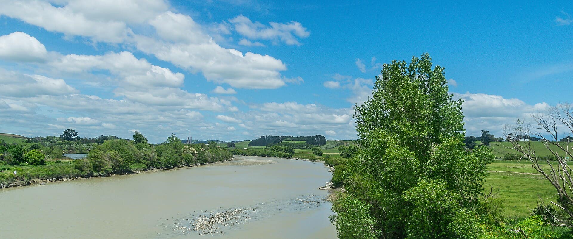 Waitara, New Zealand: Waitara River in Waitara in Taranaki Region, North Island of New Zealand